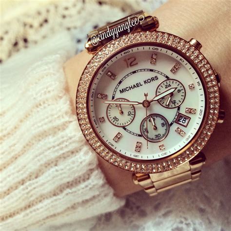 michael kors rose gold watch how to change date|mk rose gold watch sale.